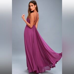 Mythical Kind of Love Magenta Maxi Dress Lulus